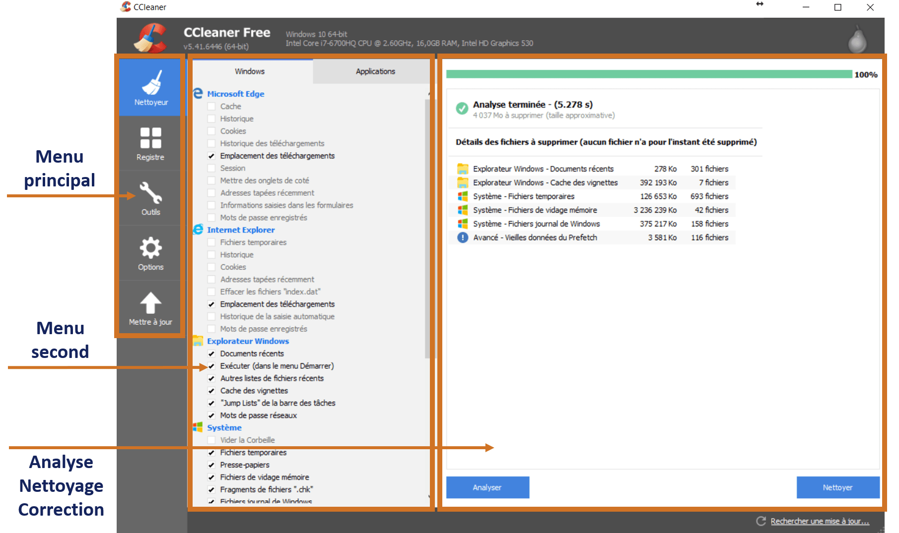 CCleaner - Structure